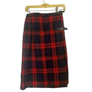 Vintage Women’s Plaid wrap skirt kilt by W. Bill LTD, Bond Street England